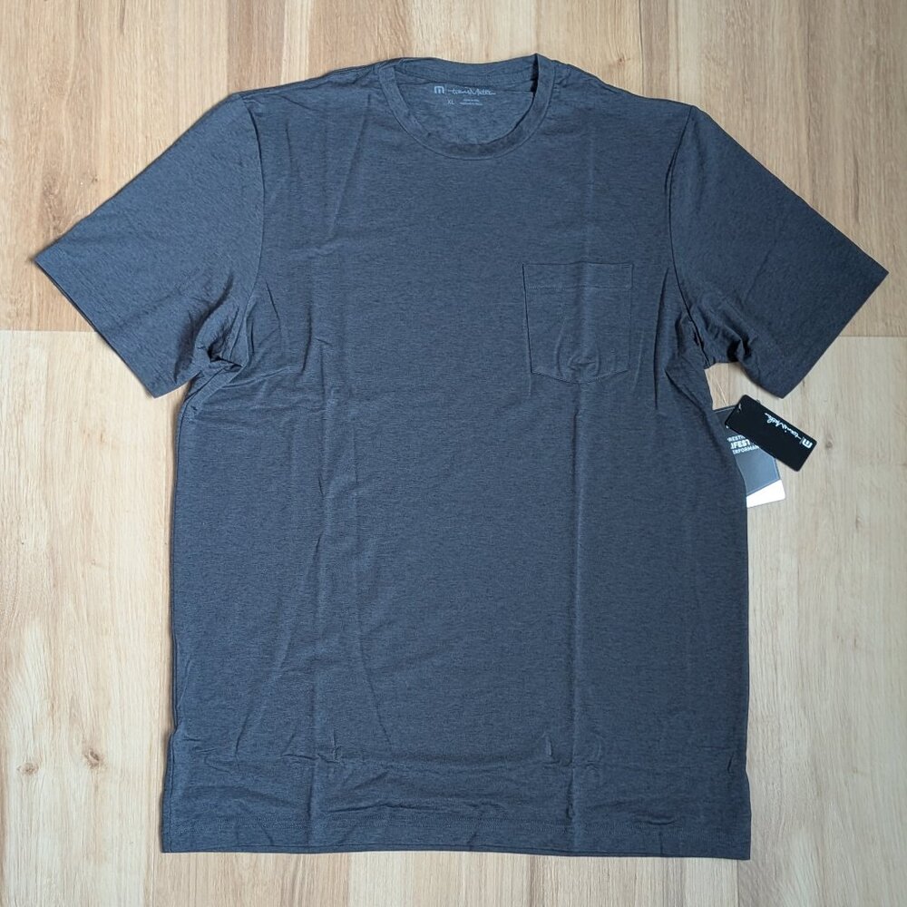 NWT TravisMathew Prestige LifestylePerformance Backdoor Tee Quiet Shade Black XL